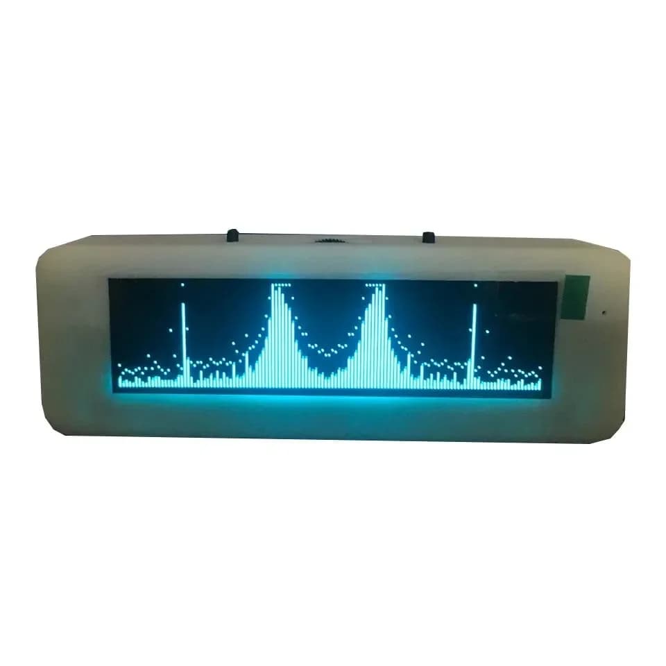 Affichage de musique OLED pour voiture, commande vocale, VU-mètre, amplificateur, microphone, 8 effets de temps, 3.12 pouces