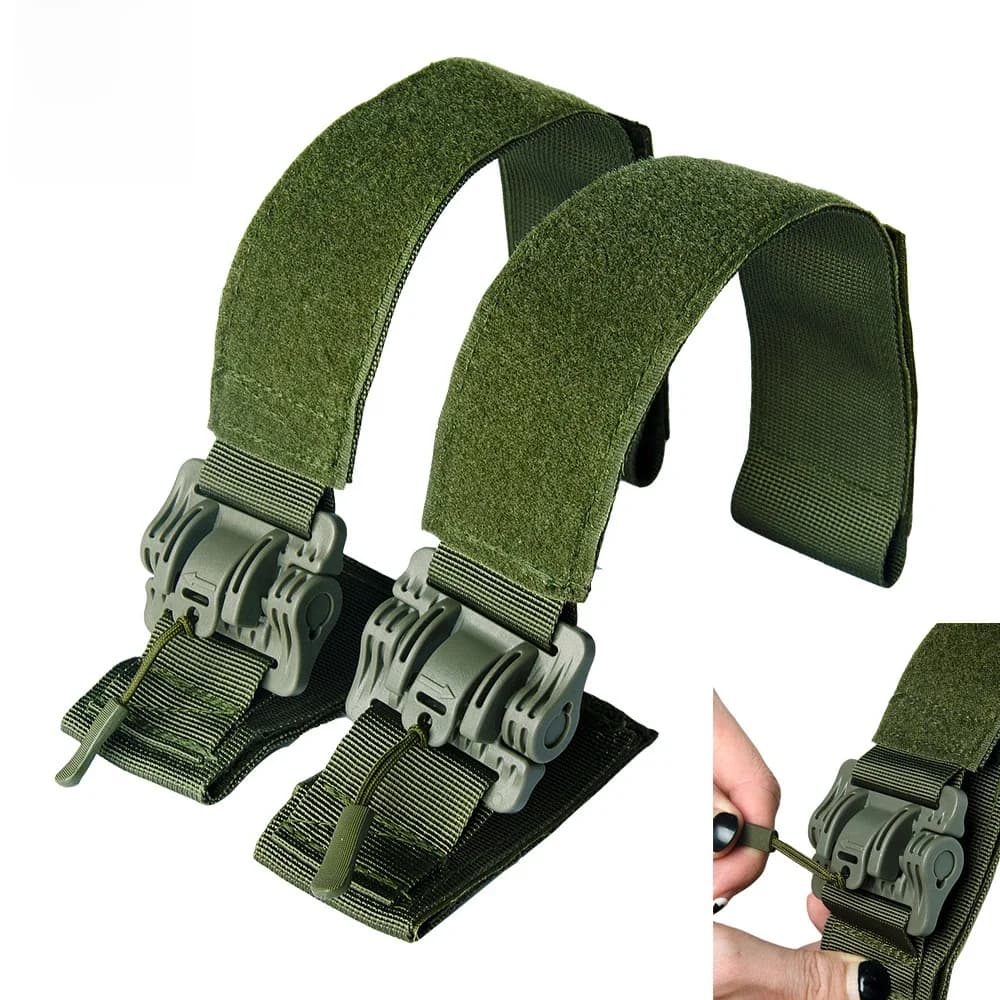 Bretelles tactiques universelles à dégagement rapide, connexion du système MOLLE, Kit de boucle à détachement rapide pour accessoires de gilet de chasse