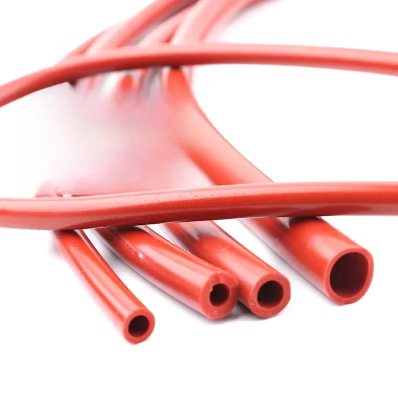 Tube en Silicone rouge de 1M, tuyau en caoutchouc Flexible de 3 à 50mm, ligne de pompe à Air épaisse et résistante à la chaleur