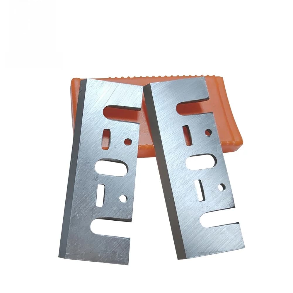 FOXBC 82mm x 29mm x 3mm HSS TCT lames de couteau de raboteuse 3-1/4 pouces remplacement pour Dewalt Makita 1900B Bosch Ryobi 2 pièces