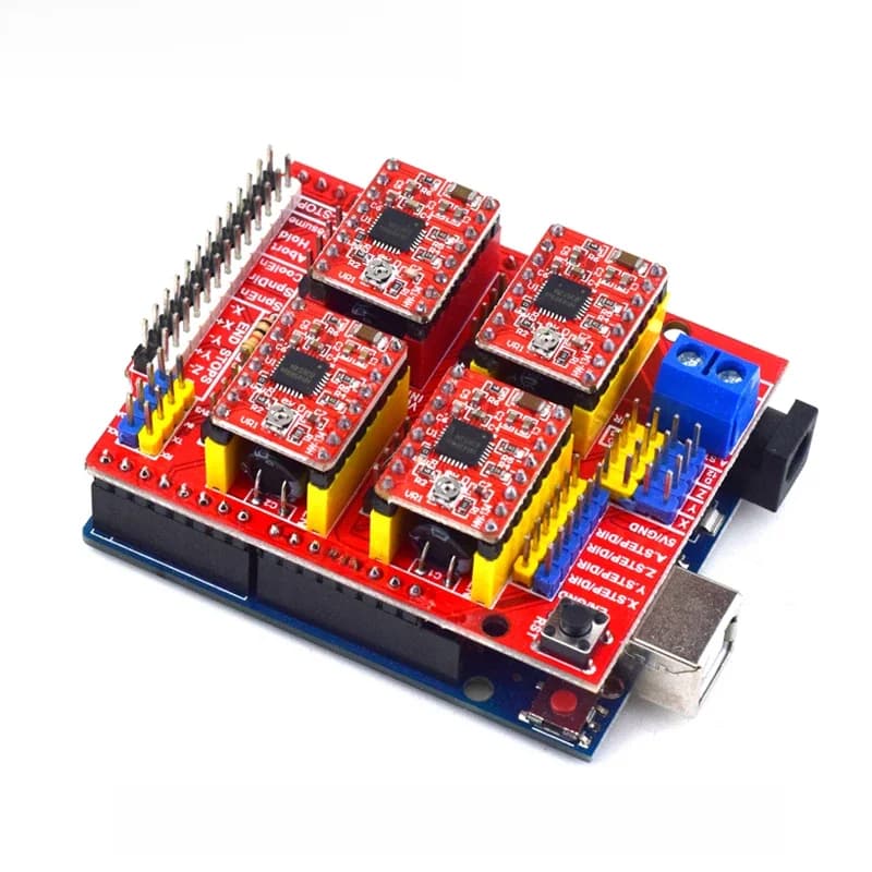 Machine à graver CNC Shield V4 shield v3/imprimante 3D/carte d'extension de pilote A4988 pour Kit de bricolage arduino