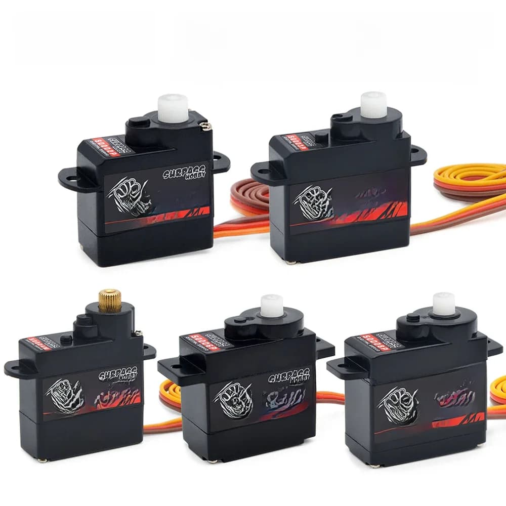 Servo numérique d'avion RC 2g 3.7g 4.3g 6g 8g, Micro engrenage en plastique, Mini servos pour avions de voiture RC 1/24, hélicoptère à voilure fixe
