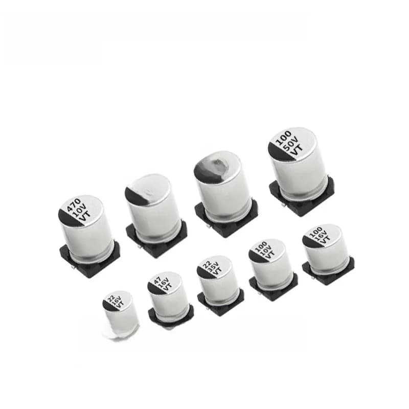 Condensateur électrolytique SMD en aluminium, 6.3V 10V 16V 25V 35V 50V 1UF 2.2UF 4.7UF 10UF 47UF 100UF 220UF 330UF 470UF 680UF, 20 pièces/lot