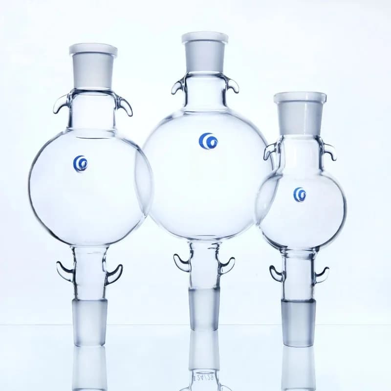 Réservoir de solvant en verre de laboratoire, ballon de stockage de liquide, colonne de coussin, DNomatatographie, 50ml à 2000ml, 1 pièce