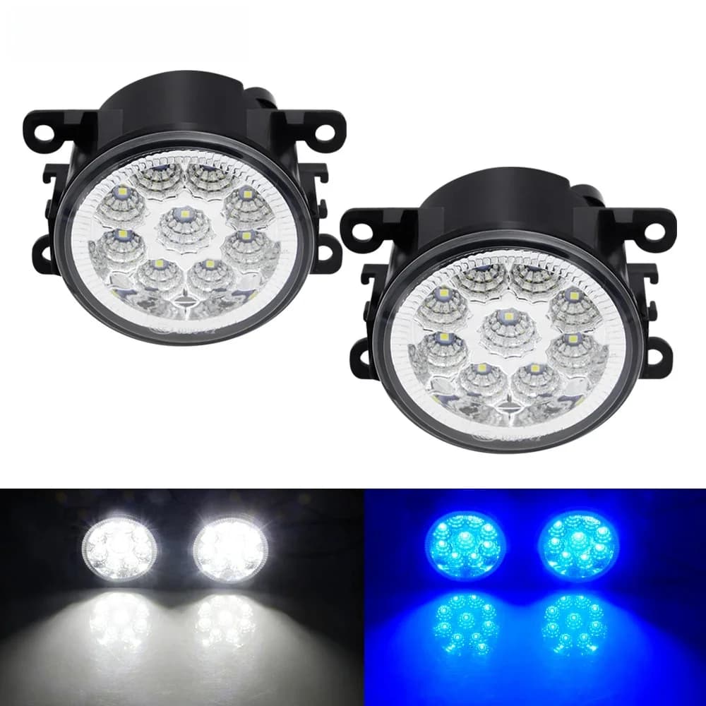 Feu antibrouillard avant de voiture à LED, 2 pièces, DRL H11, pour Fiat Panda 500, sedci, Punto Evo, Tipo Ducato Doblo