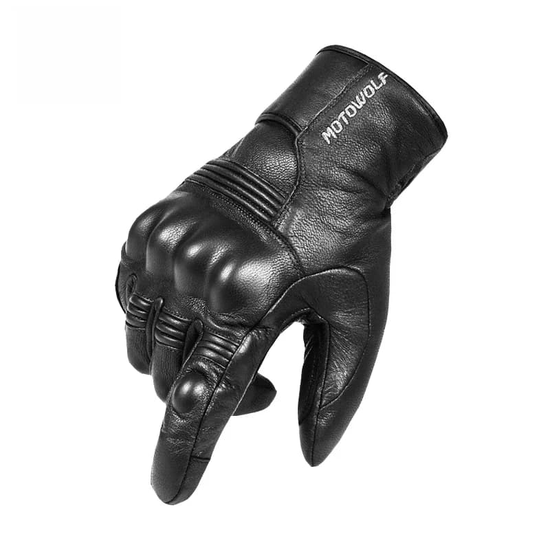 Cuir imperméable Moto gants d'hiver pour hommes femmes chaud thermique Guantes Moto Invierno Hombre imperméable Gant Moto Hiver