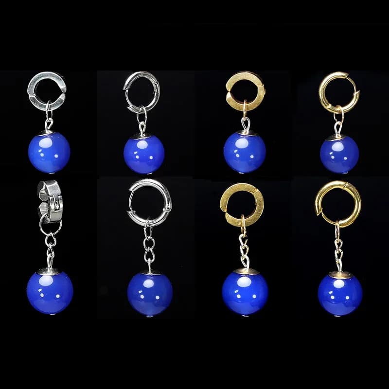 Z Vegetto Potara bleu Son Gohan Cosplay Costume accessoire Son Goku boucles d'oreilles clou d'oreille