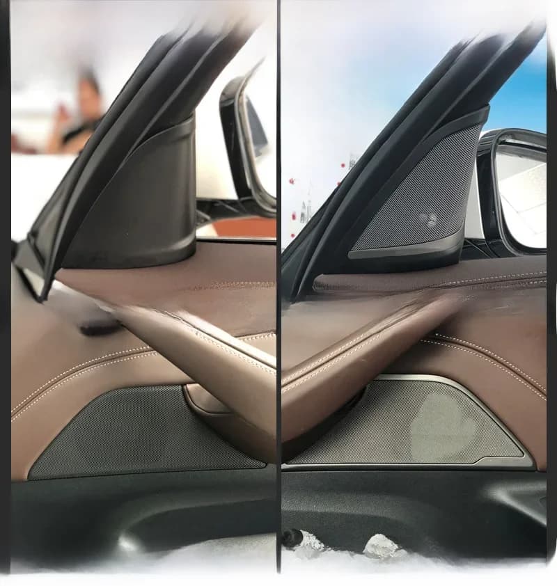 Couvercle de circulation de twecirculation de porte avant de voiture pour BMW G30, série 5, tête de trompent audio, cadre de klaxon aigu, haut-parleur, accessoires de décoration, remise en état