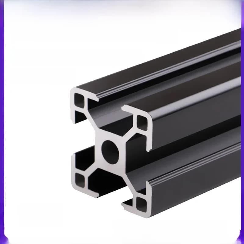 Profilé en aluminium anodisé noir 3030, norme européenne, longueur 100mm-1000mm, rail linéaire pour imprimante 3D CNC, 1 pièce