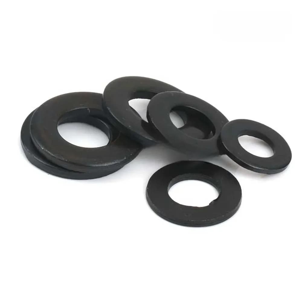 1/2/4/20/30/40/50pcs M1.6 M2 M2.5 M3 M3.5 M4 M5 M6 M8 M10 M12 M14 M16 noir plaqué 304 rondelle plate en acier inoxydable joint uni