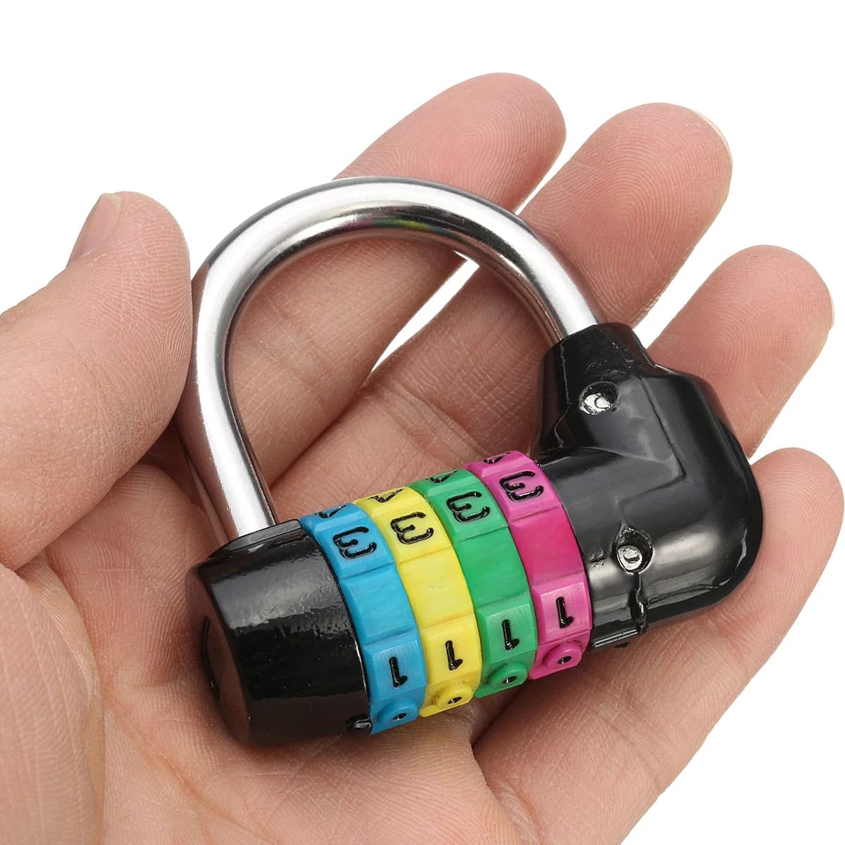 Cadenas de sécurité avec code à 4 chiffres et mot de passe, verrou de sécurité avec Cristal pour salle de sport