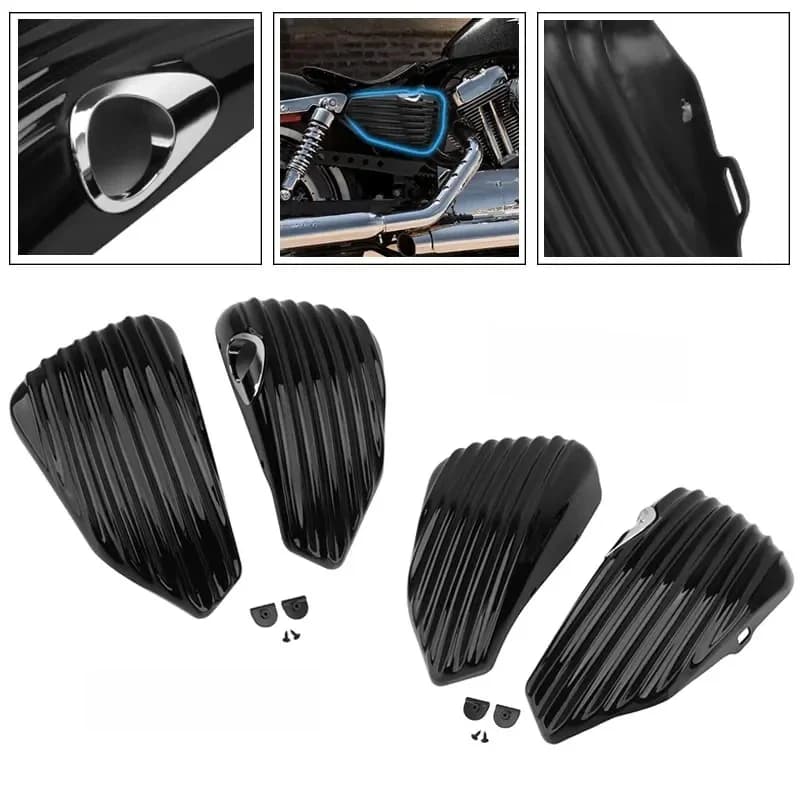 Couvercle de carénage de batterie côté droit pour Harley Sportster XLunder N XL Iron, noir, magasins de motos, accessoires de moto, 883, 1200, 04-up