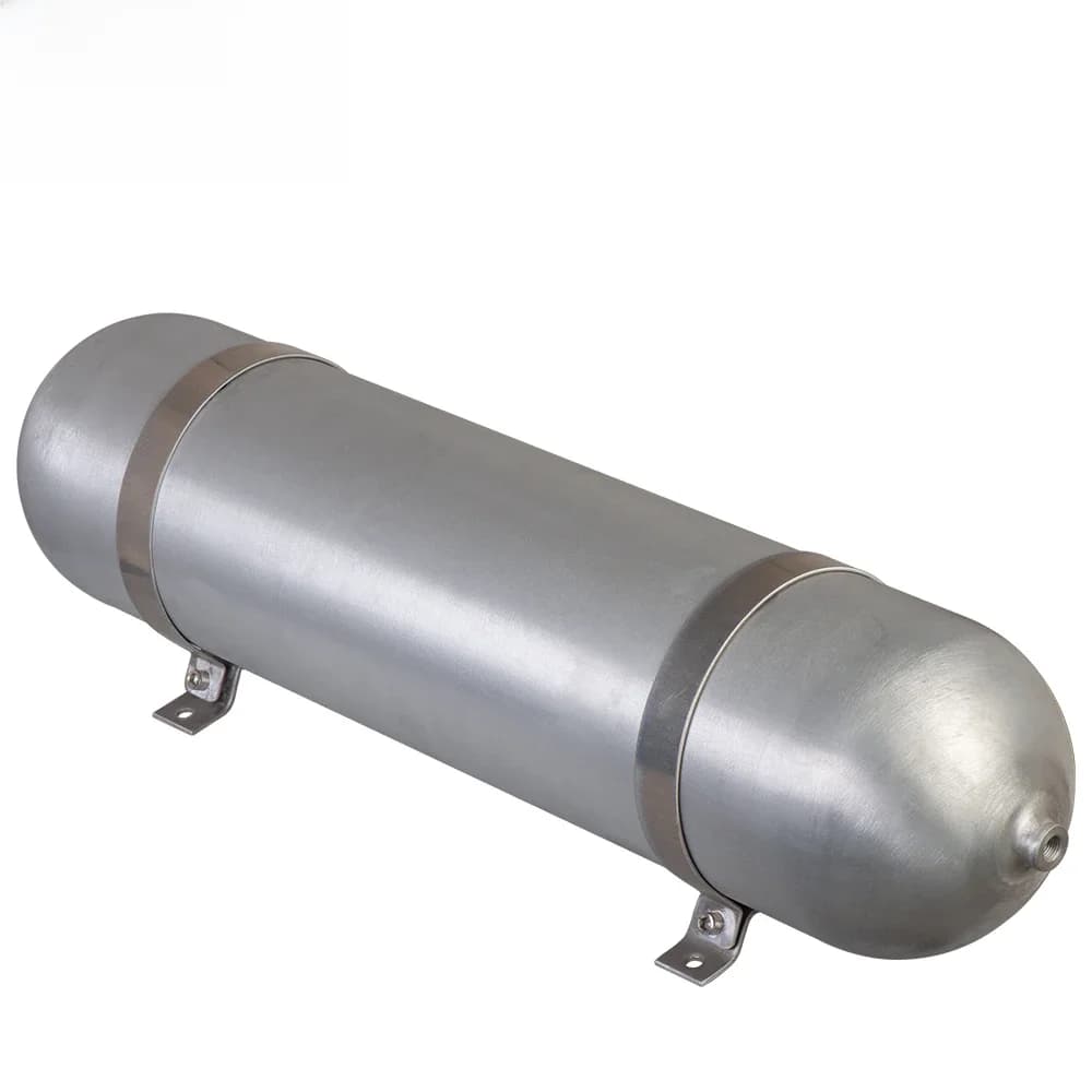 Cylindre d'air en aluminium sans soudure, réservoir d'air, système de suspension pneumatique, pièces de véhicule de réglage, 3 gallons, 4 gallons, 5 gallons