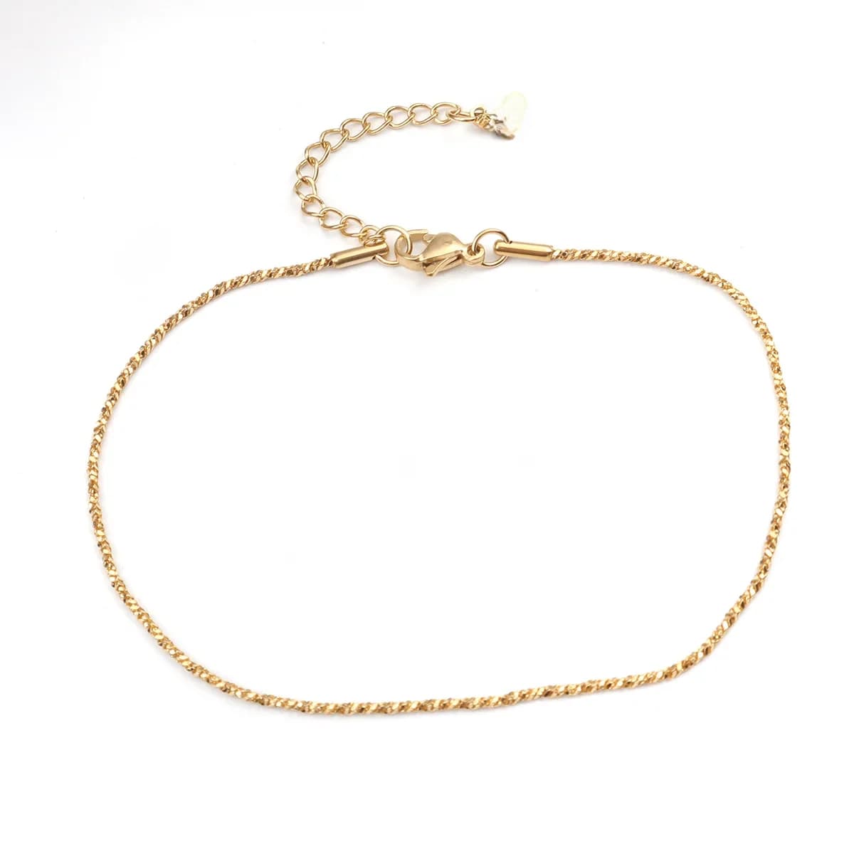 Bracelet de oral ille en Acier Inoxydable 304 pour Femme, Bijoux Dorés de 23.5cm(9 2/8 Pouces) de Long, 1 Pièce