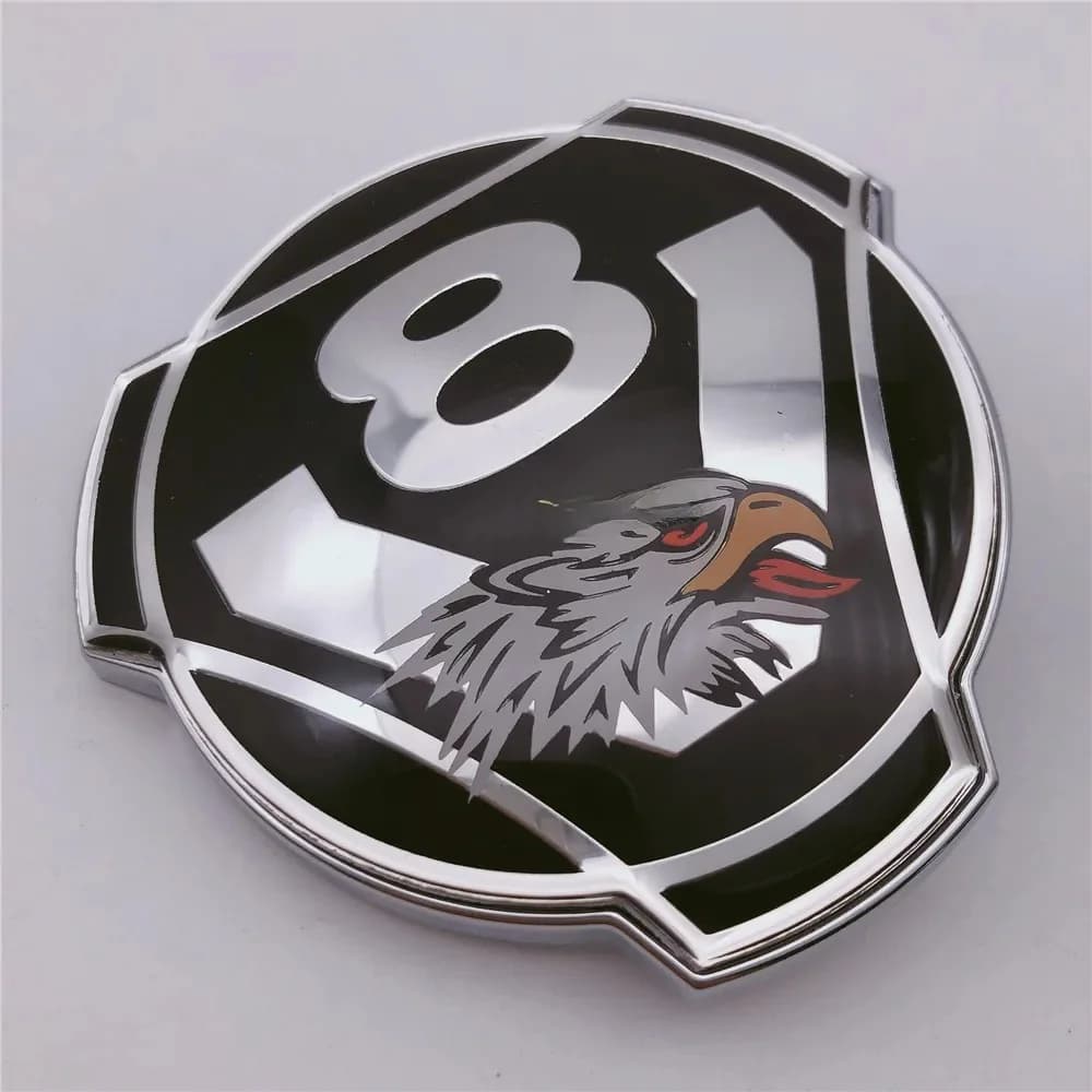 Emblème de Calandre V8 Noir Personnalisé pour Camion Suédois, Danemark ge de Capot, Décalque, 1 Pièce