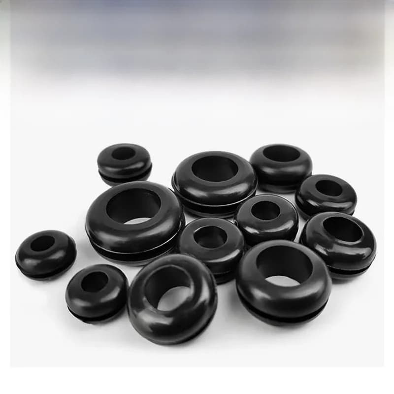 10-100 pièces 3/4/5/6/7/8/10/12/14/16/18/20/25mm diamètre intérieur câblage de câble œillets en caoutchouc joint anneau fil boucle de protection