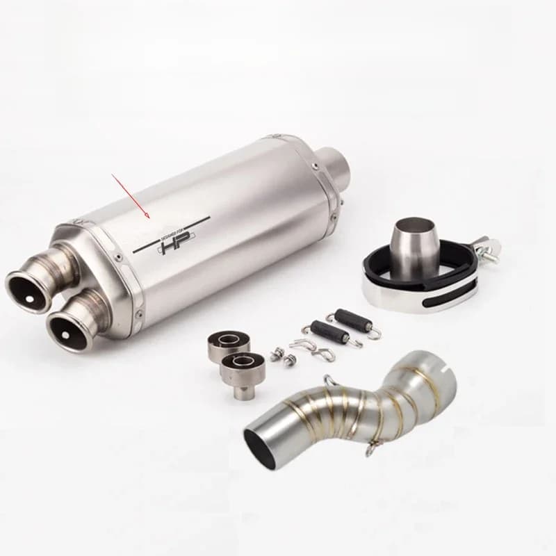 Silencieux Silencieux Silencieux à Enfiler pour Moto BMW R 1200 GS LC 2013 à 2018, Runder GS LC ADV 2014 à 2018, 51mm