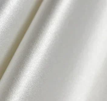 Tissu en satin blanc, toile de soie 150*100cm, idéal pour l'interlining, la confection de robes, rideaux, décorations de mariage et de fête, et la couture de décors.
