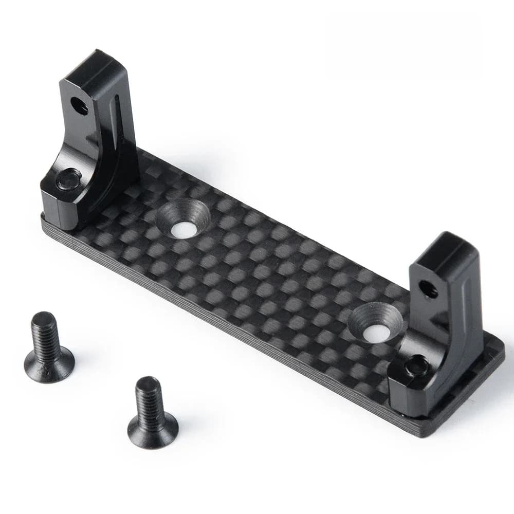 AXSPEED – support de Servo en métal avec jeu de plaques antidérapantes en Fiber de carbone, pour Axial SCX10 Capra Wraith 90048 1/10 RC, pièces de mise à niveau de voiture sur chenilles