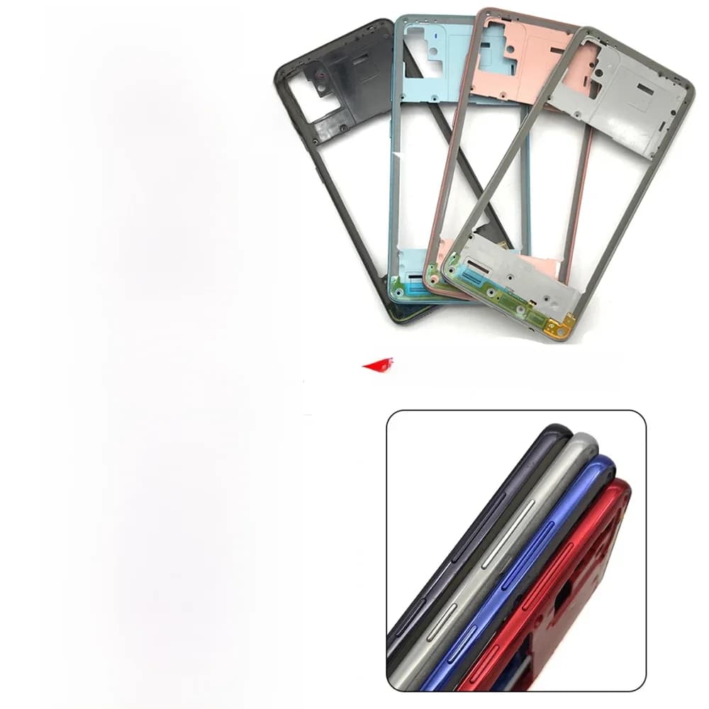 Panneau de cadre central de boîtier arrière, pièce de rechange pour Samsung A21S, A31, A41, A51, A71, nouveau