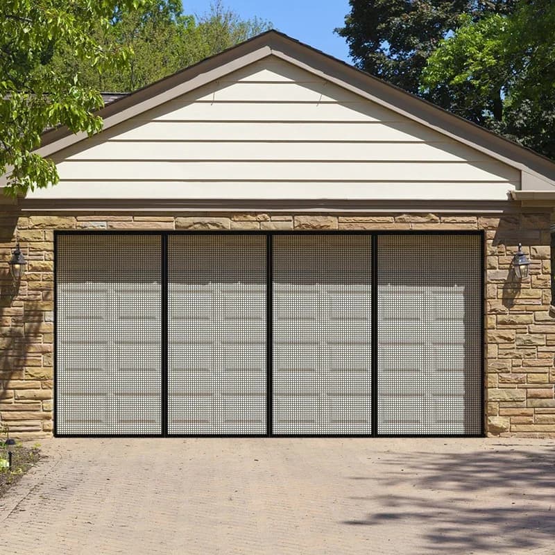 Rideau de porte de Garage magnétique de grande taille, moustiquaire de taille personnalisée, écran anti-insectes volant utilisé dans les pavillons, les balcons, la tente extérieure