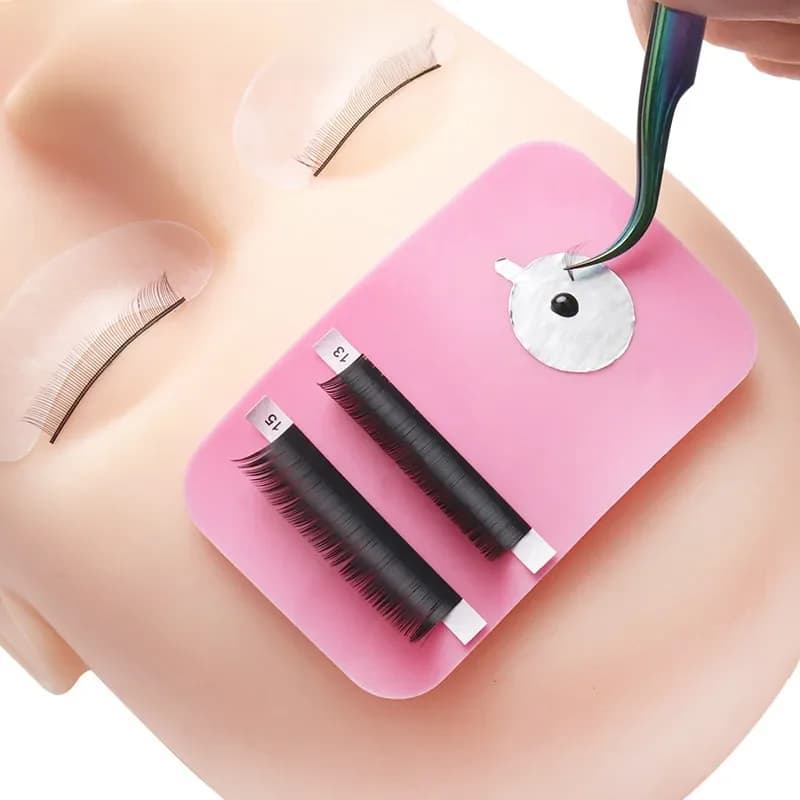 Outil d'extension de cils réutilisable, coussinet en silicone pour le front, patch de colle, outils de maquillage, fournitures pour greffe d'extensions de cils