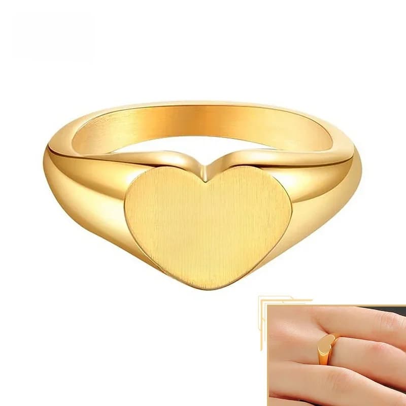 Vnox-oral alière Chic en Acier Inoxydable localité pour Femme, Bijoux de Doigt Personnalisés, Cadeaux Personnalisés pour Elle