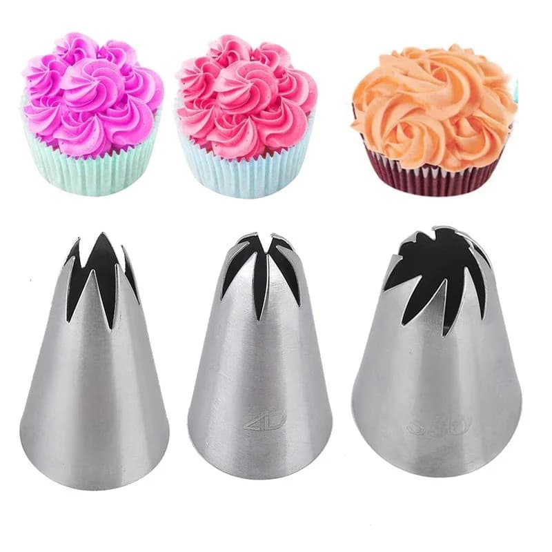 Buses de pâtisserie en forme de Rose, outils de décoration de gâteaux, buse de glaçage de fleurs, pointes de crème pour cupcakes, accessoires de cuisson, 1 pièces # 1M 2D 336