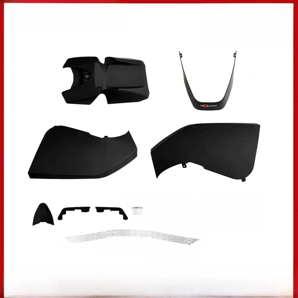 Kit de coque de protection en plastique noir et blanc pour KingSong S18/S18 Pro/S18 Pro+ – Pièce de rechange pour KingSong S18