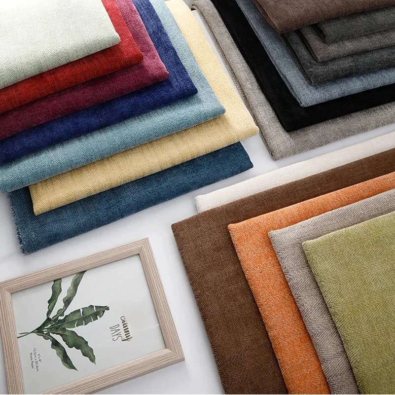Rapoptics-Tissu Chenille à oral rons pour Meubles, Rembourrage de Rideau de Canapé, Tissu de Décoration de Maison par Demi-mètre