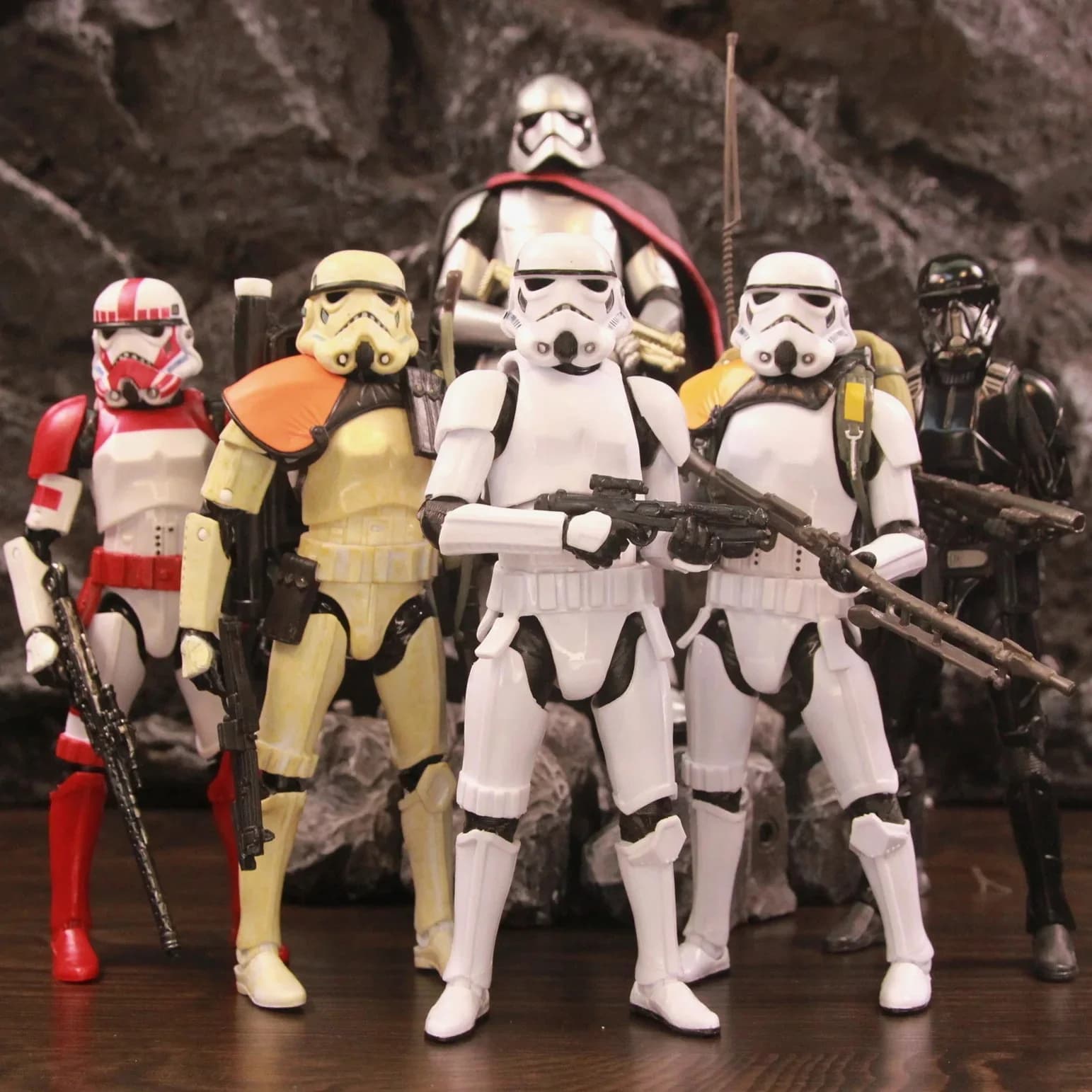 Star Wars Stormtrooper Sandtrooper Jedha patrouille choc mort 212ème trooper aéroporté Phasma 6 "figurine Clone jouets poupée modèle