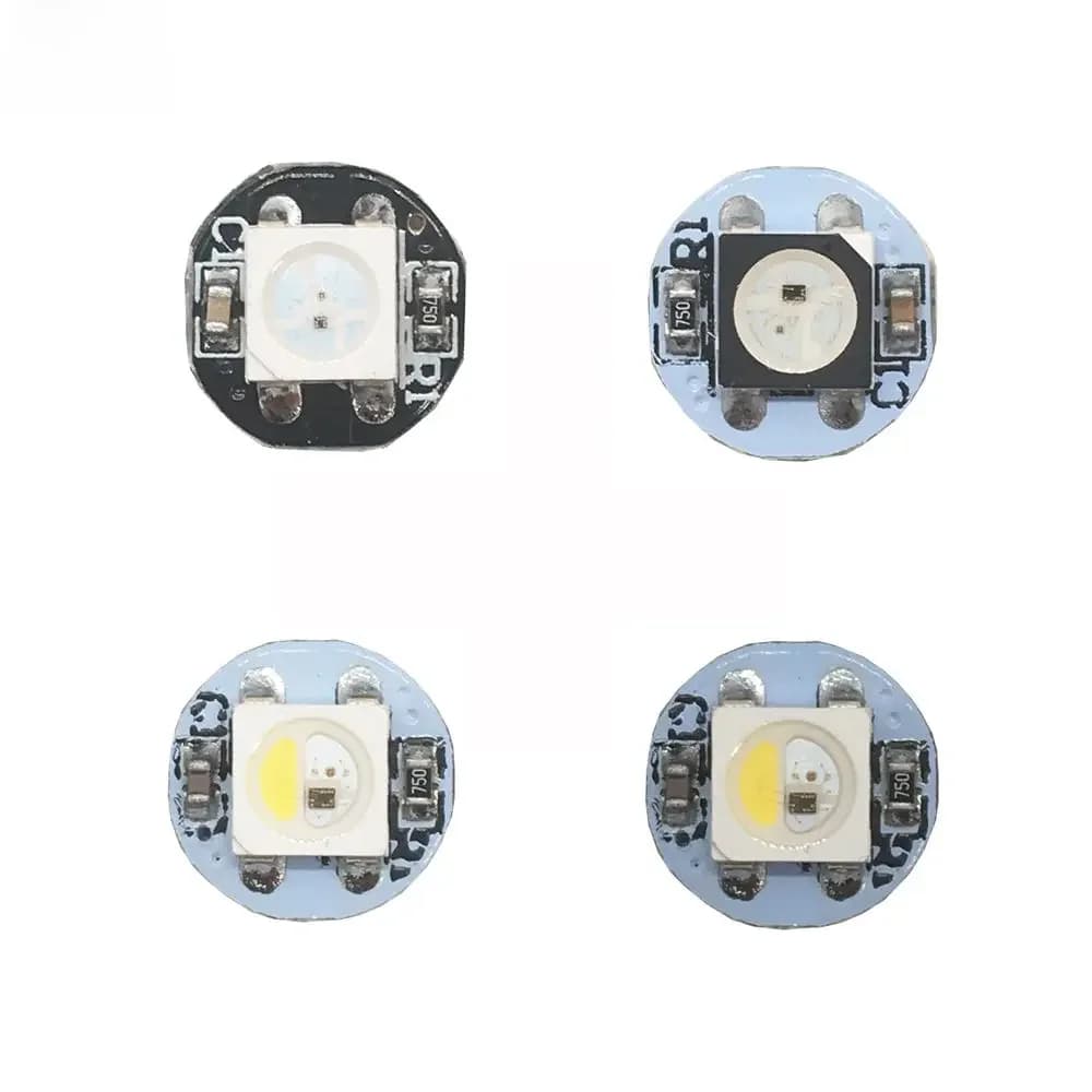 Dissipateur thermique LED WS2812B adressable individuellement WS2811 IC SK6812 RGBCW,RGBWW,RFBNW 5050SMD RGB/RGBW intégré DC5V 10 ~ 100 pièces