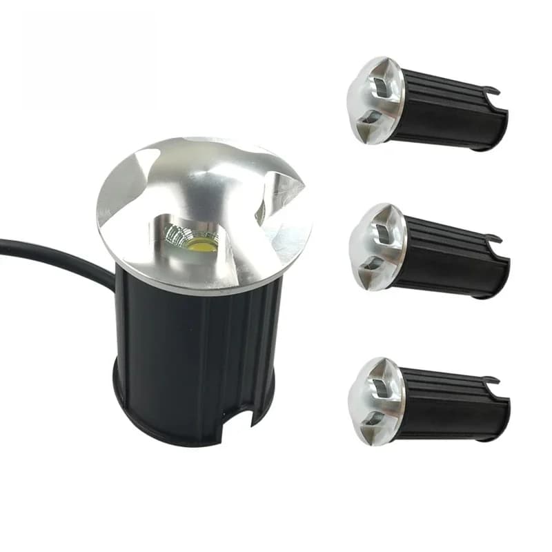 4 pièces IP67 LED étanche lumière souterraine 1W 3W 5W sol extérieur jardin chemin sol enterré cour Spot paysage 110V220V 12V