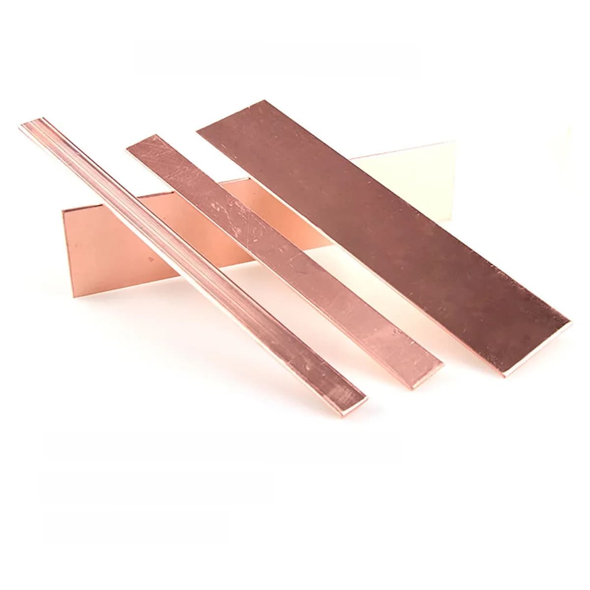 Bande de barre plate en cuivre rouge T2, plaque de cuivre pur 500, matériau de bricolage CNC, épaisseur 2mm, 3mm, 4mm, 5mm, 6mm, 8mm, haute qualité, longueur 99.95% mm, 1 pièce