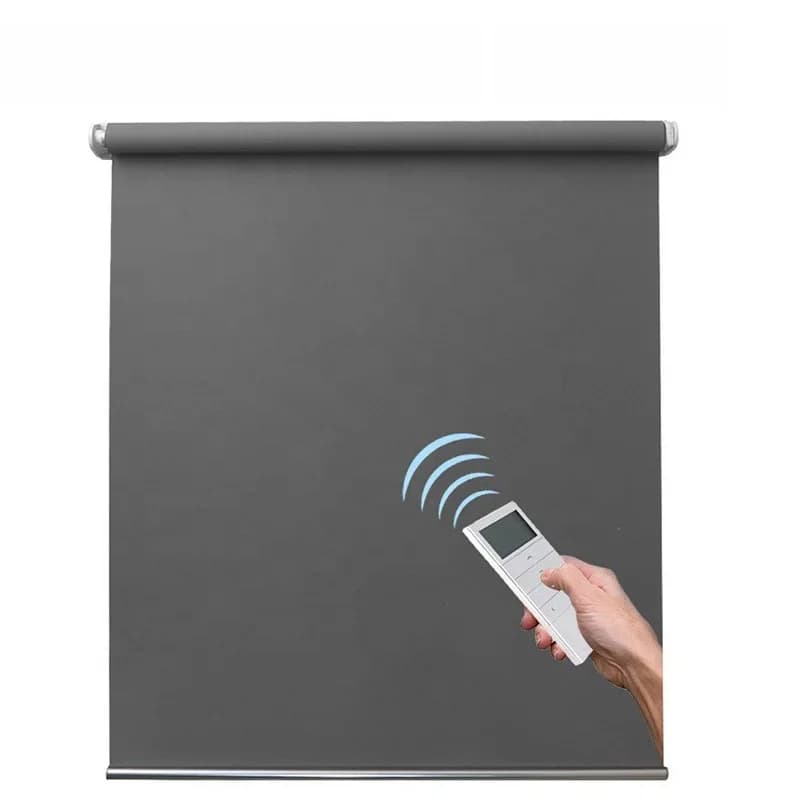 Stores motorisés électriques personnalisables TUYA WIFI, stores intelligents compatibles Alexa Google, tissu occultant complet