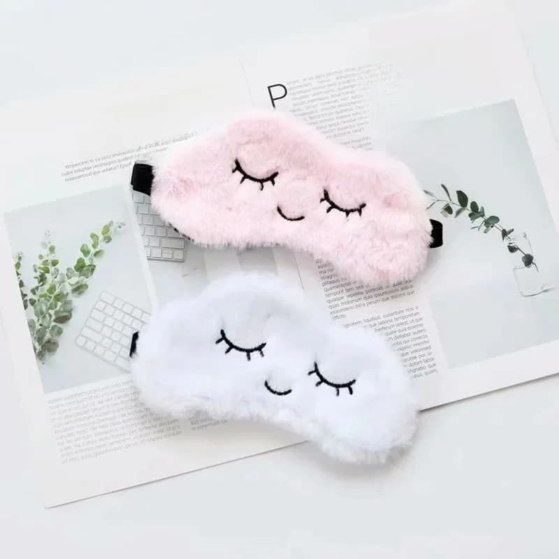 Masque pour les yeux de sommeil en peluche, couverture d'ombre pour les yeux, nuage, patch pour la sieste, santé
