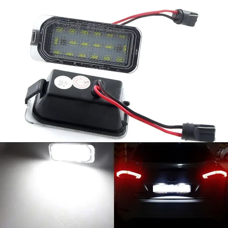 Lampes de plaque d'immatriculation à LED pour Ford Tourneo, lampes de planificateur, style de voiture, électronique, allergique, personnalisé, courageux, 150, 250, 350HD, gratuit, 2 pièces