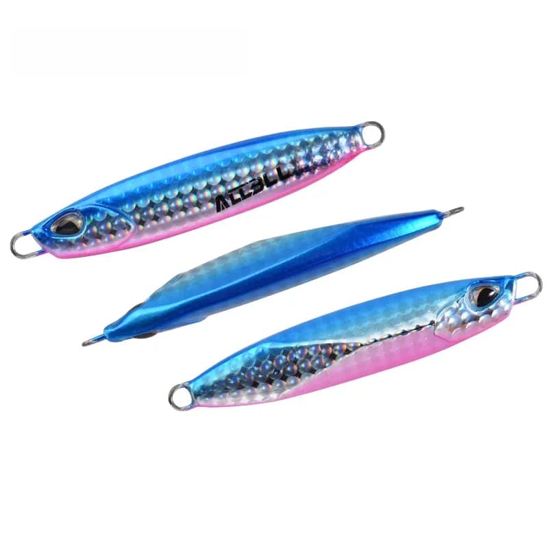 ALLBLUE DRAGER Force Metal Jigging Spoon 60g 80g 100g Leurre Artificiel pour Pêche au Jigging Lent en Haute Mer, Matériel de Pêche Ultra-Résistant