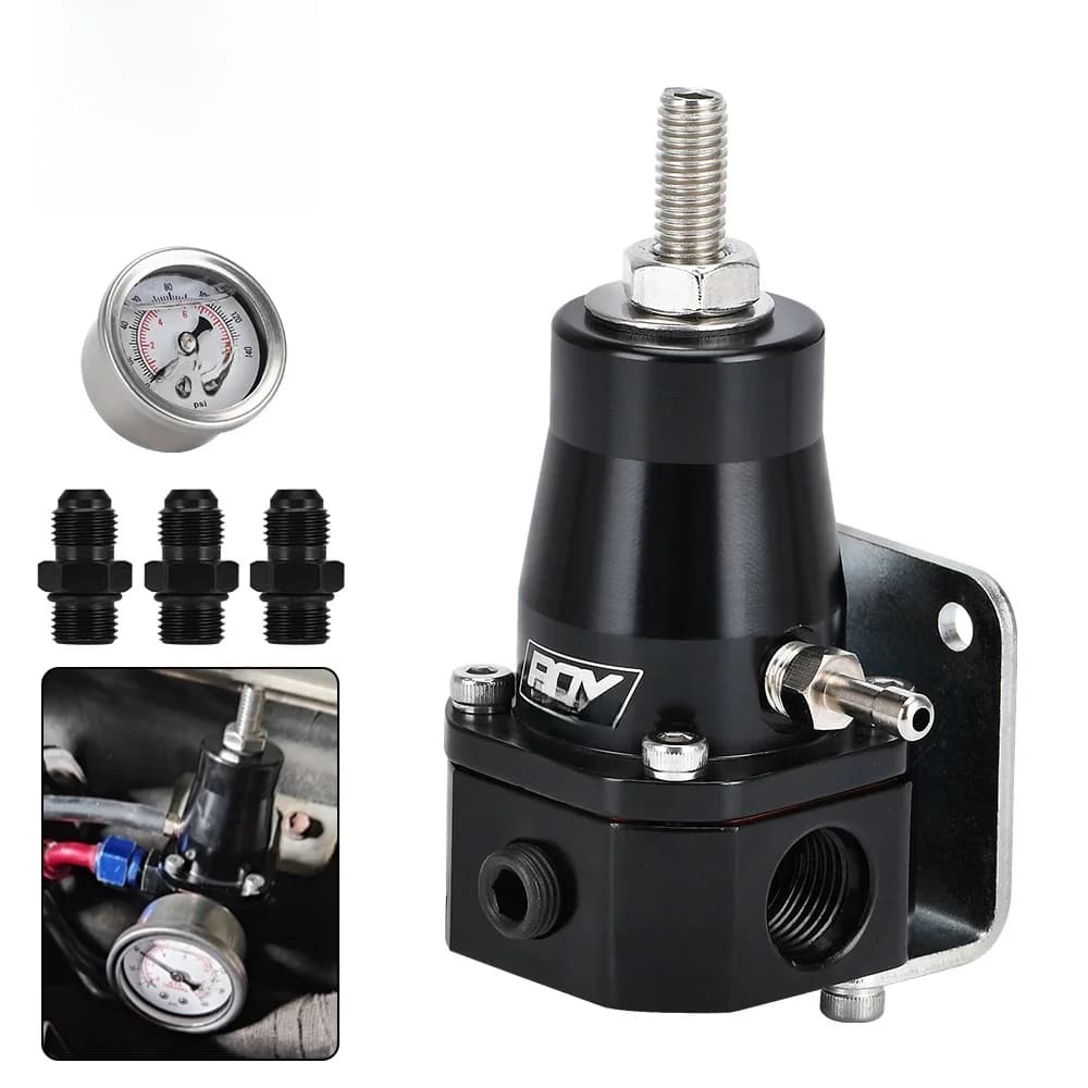 PQY – régulateur de pression de carburant universel, avec jauge et raccord AN6, 30-70 PSI, PQY7845