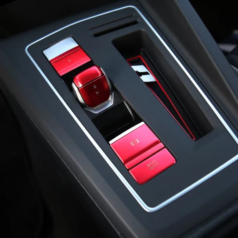 Frein à main central de voiture, bouton de maintien automatique, interrupteur P, tête de vitesse R N D, garniture de couverture décorative, Volkswagen VW Golf 8 MK8 2020-2021, 8 pièces