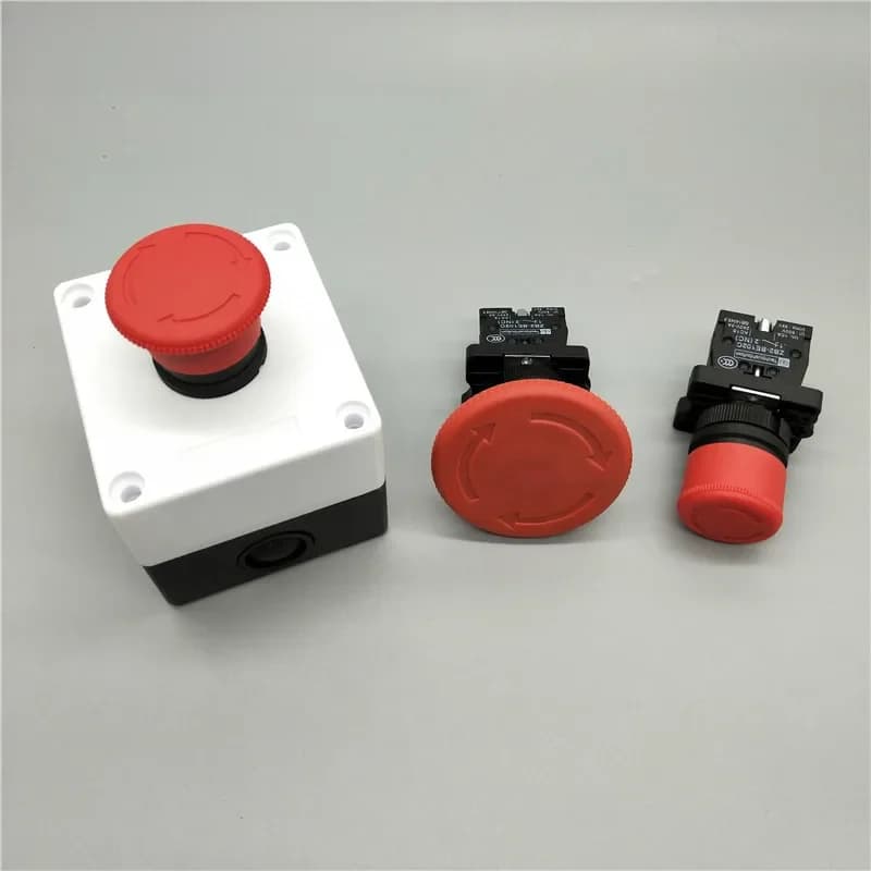 22mm XB2-ES542 XB2-ES442 XB2-ES642 NC 10A/415V champignon rouge interrupteur d'arrêt d'urgence bouton poussoir