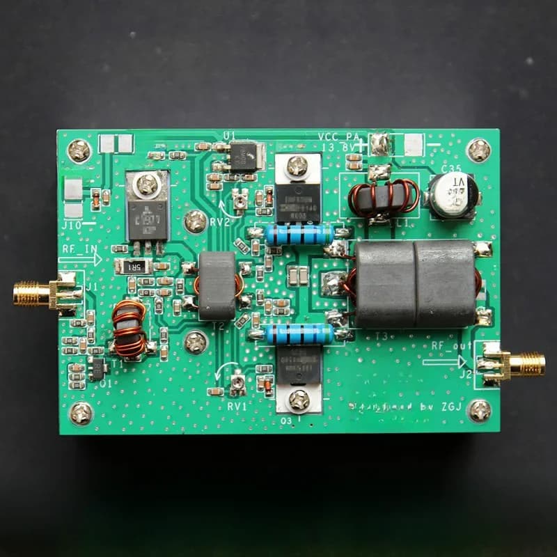 Amplificateur de puissance linéaire RF SSB 45W 3MHZ-28MHz pour émetteur-récepteur radio HF, radio ondes courtes AM FM CW HAM, signal RFID ondes courtes