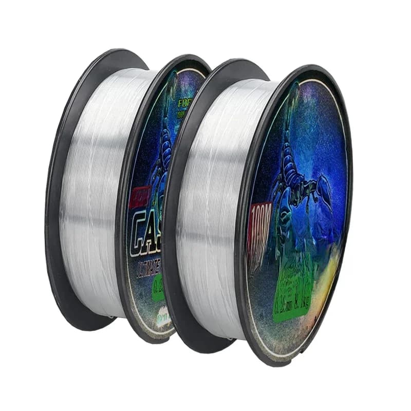 Ligne de pêche en nylon super résistante de 100 m, monofilament, revêtement fluorocarbone, ligne de lancer pour la pêche à la carpe, accessoires de pêche, 0,14 mm-0,70 mm