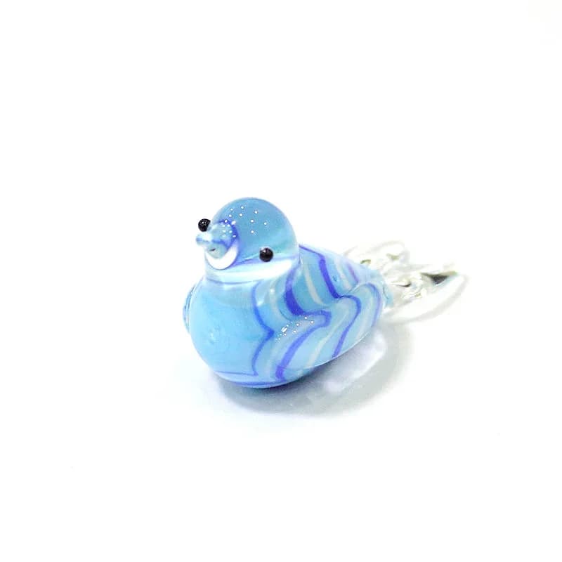 Figurine décorative d'oiseau en verre de Murano l'inventaire, style japonais, accessoires de décoration de jardin nickel é, jolis ornements d'animaux faits à la main