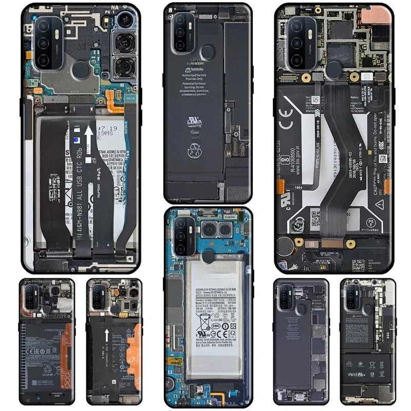 Circuit imprimé de carte mère pour OPPO F5 F7 A52 A72 A1K A5S A15 A83 A91 A31 A53 A9 A5 2020 Reno 4 Pro 2Z, housse de téléphone