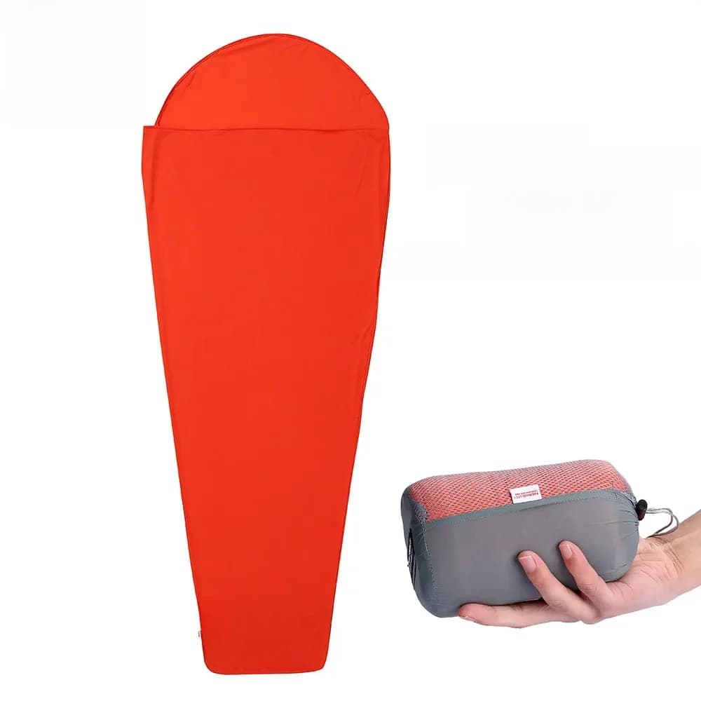 AEGISMAX Thermolite réchauffement 5/8 Celsius sac de couchage doublure Camping en plein air Portable lit simple feuille de couchage verrouillage température