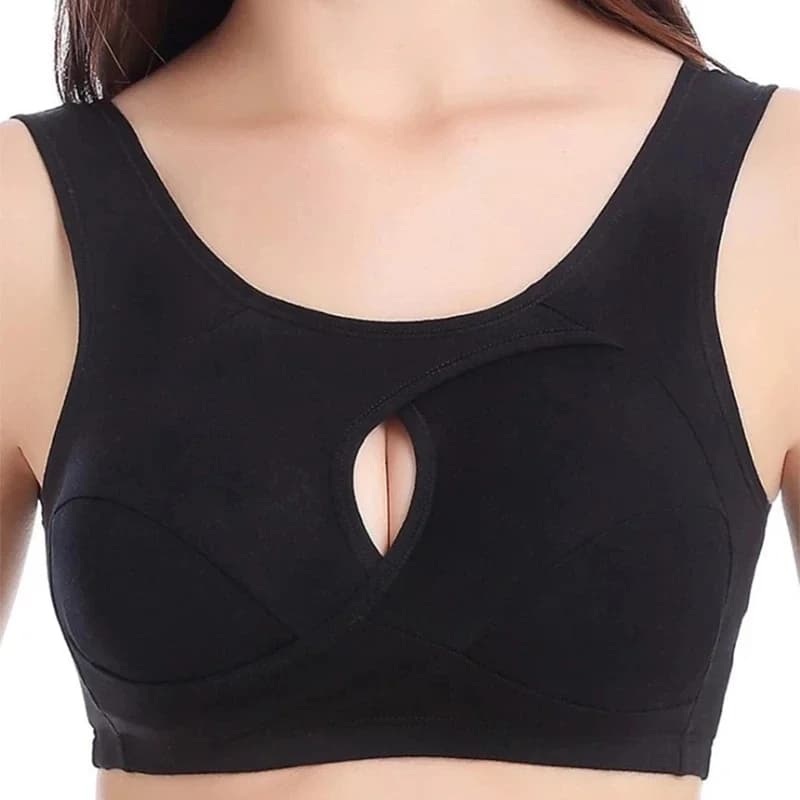 Soutien-gorge en coton respirant sans jantes, sous-vêtements sans couture pour femmes avec coussinets d'allaitement, Bralette confortable pour dormir