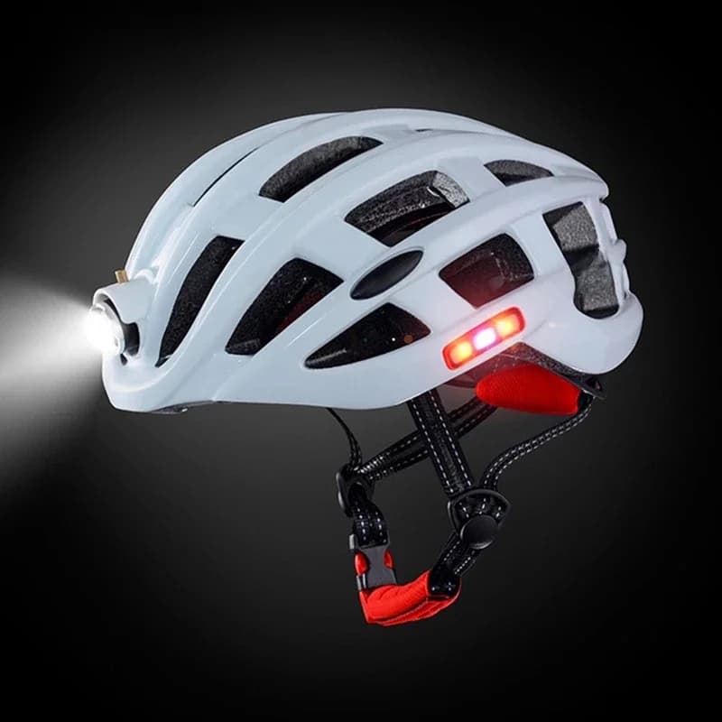 ROCKBROS-Casque de vélo aste, lampe de sauna de vélo, lumière de sauna plonger oyante, lumière iodée, casque de vélo VTT, casquette de sécurité sportive, nuit