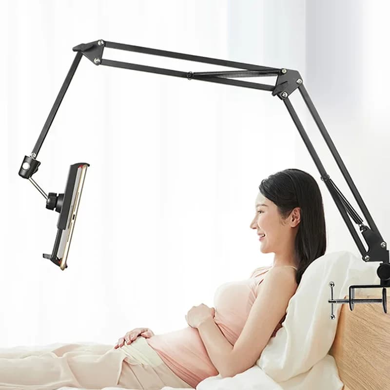 Support de tablette de lit réglable à 360 degrés, pour téléphones portables de 4 à 12.9 pouces, bras paresseux, Support de tablette de bureau pour iPad Mini