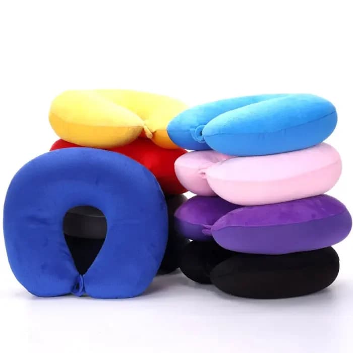 Oreiller de voyage en forme de U, particules, microperles, cou, voiture, avion, coussin doux, Textile d'extérieur, Stock de maison et de jardin